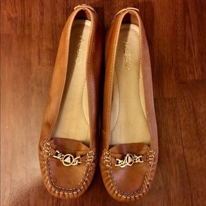 ALDO leather moccasin style loafers